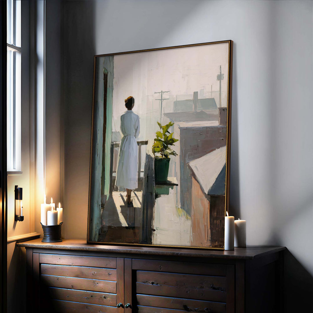 Balcony Stillness Print Wall Art Moncasso