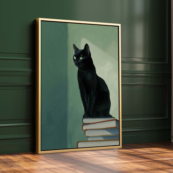 The Scholar's Cat Print Wall Art Moncasso