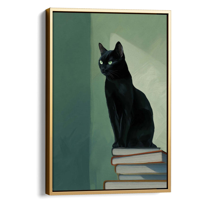 The Scholar's Cat Print Wall Art Moncasso
