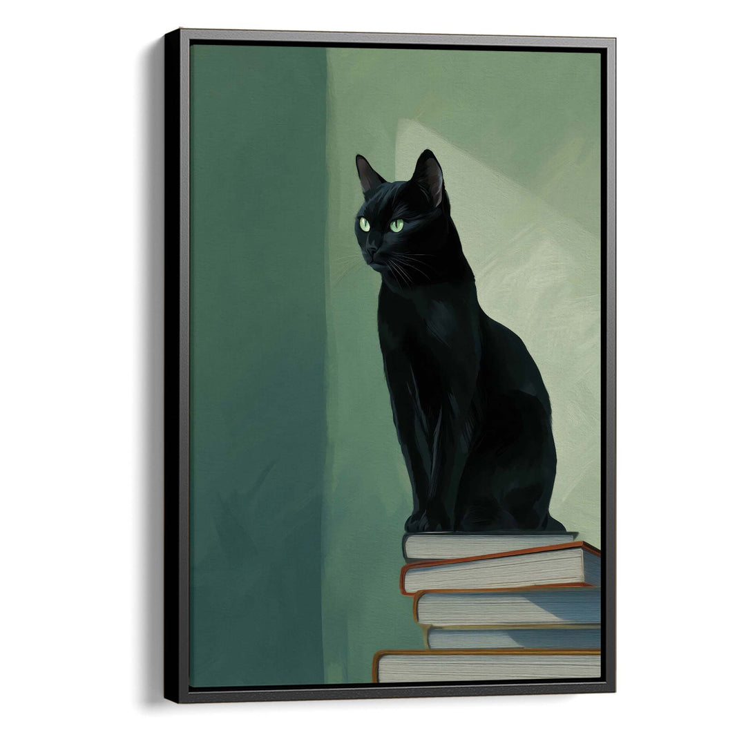 The Scholar's Cat Print Wall Art Moncasso