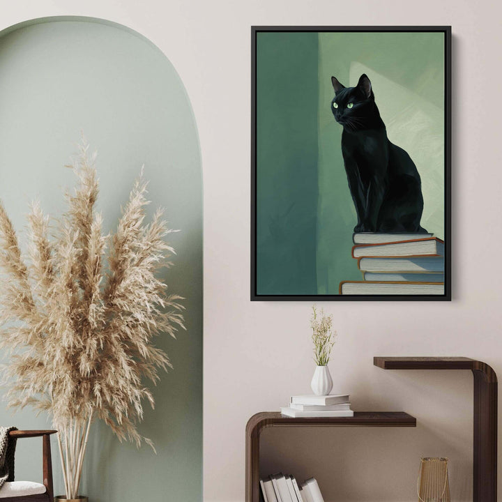 The Scholar's Cat Print Wall Art Moncasso
