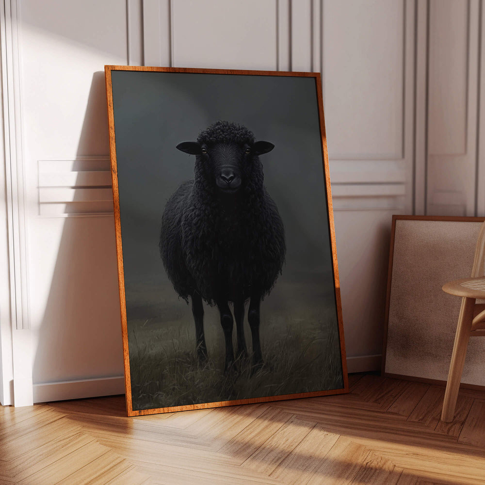 Black Sheep Print Wall Art Moncasso