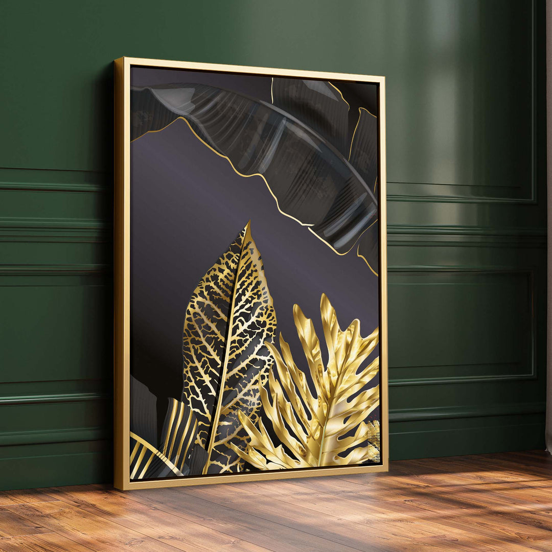 Golden Palm Print