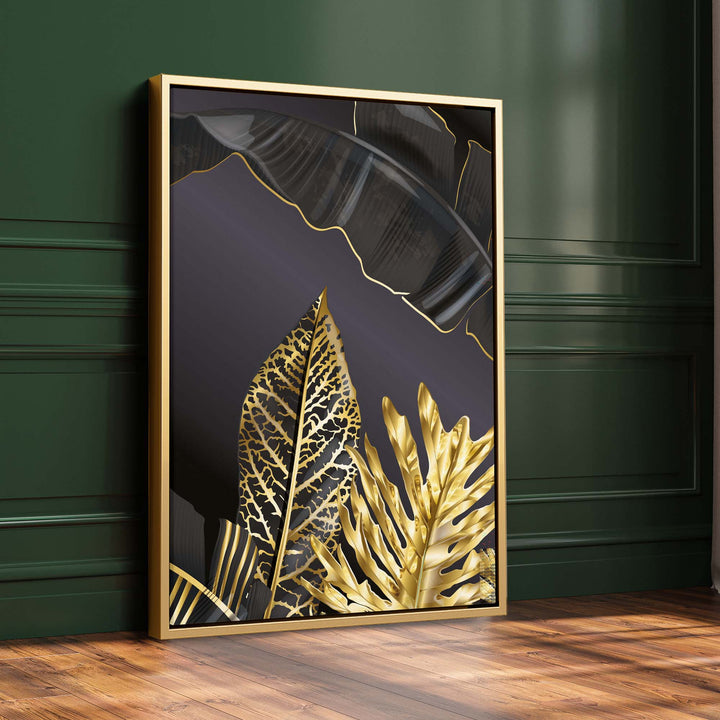 Golden Palm Print