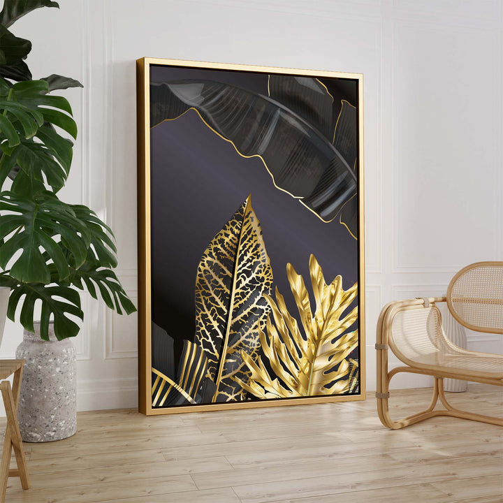 Golden Palm Print