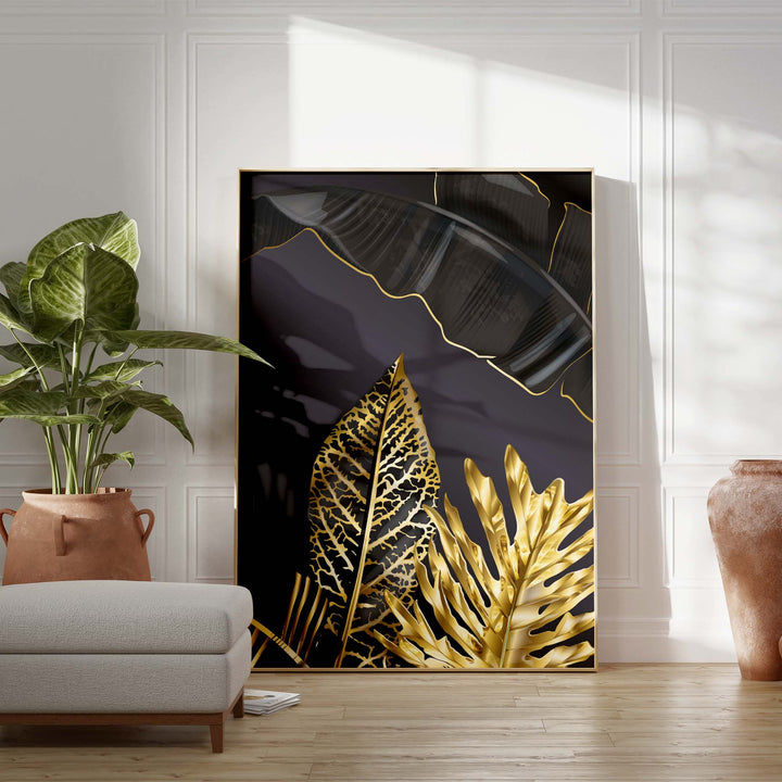 Golden Palm Print