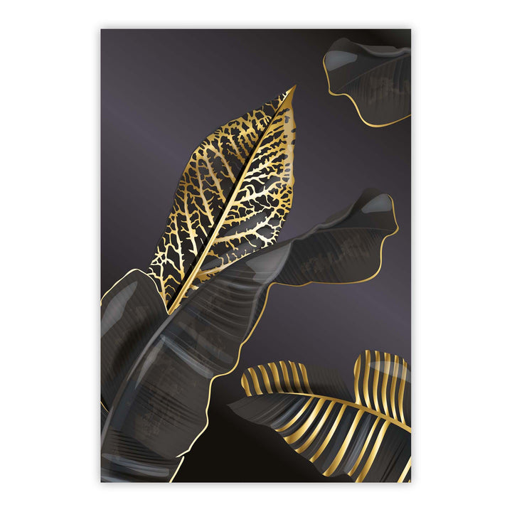 Golden Foliage Print