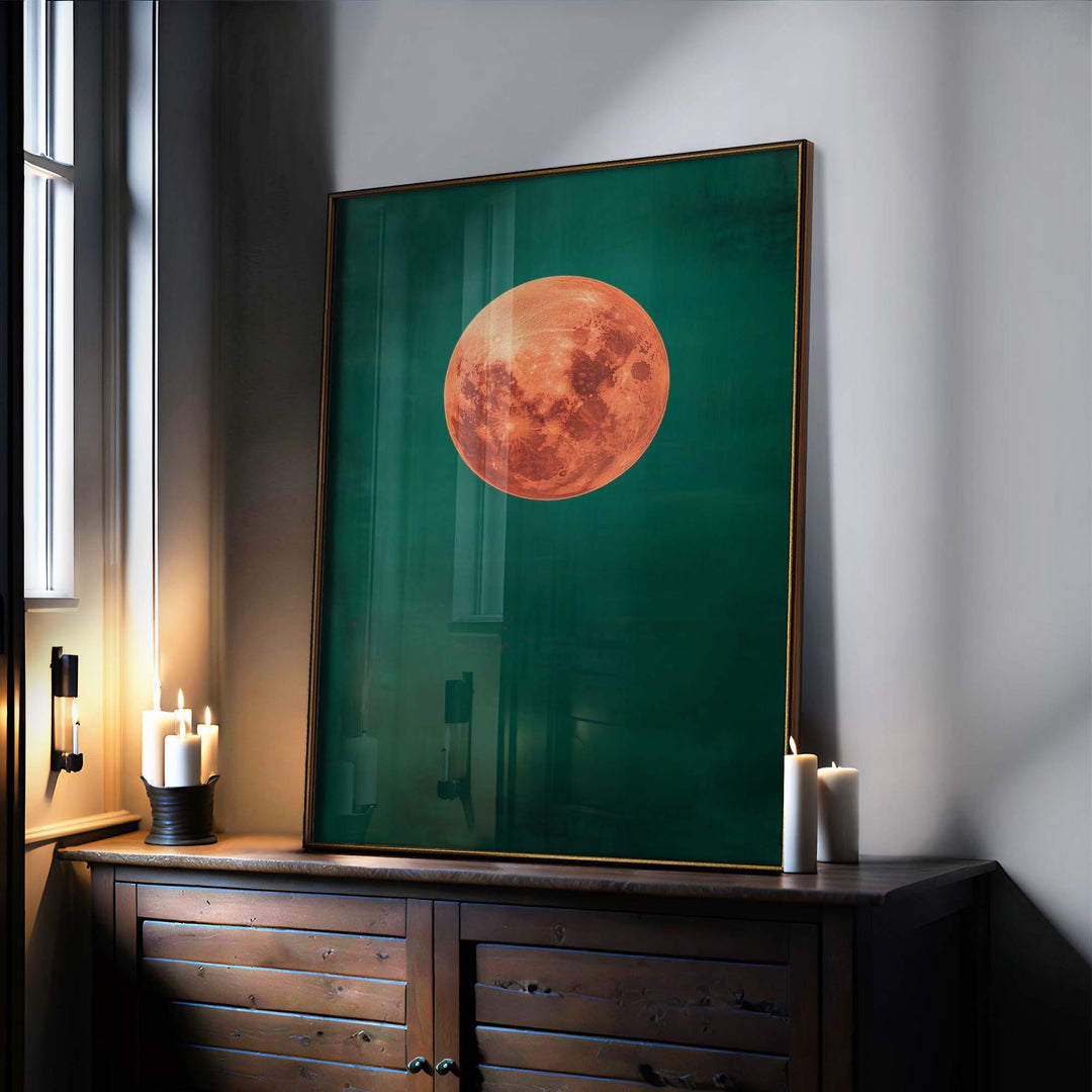 Bloodmoon Print Wall Art Moncasso