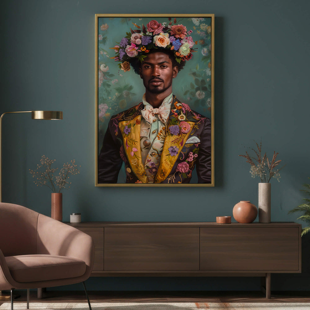 Blooming Gentleman Print Wall Art Moncasso
