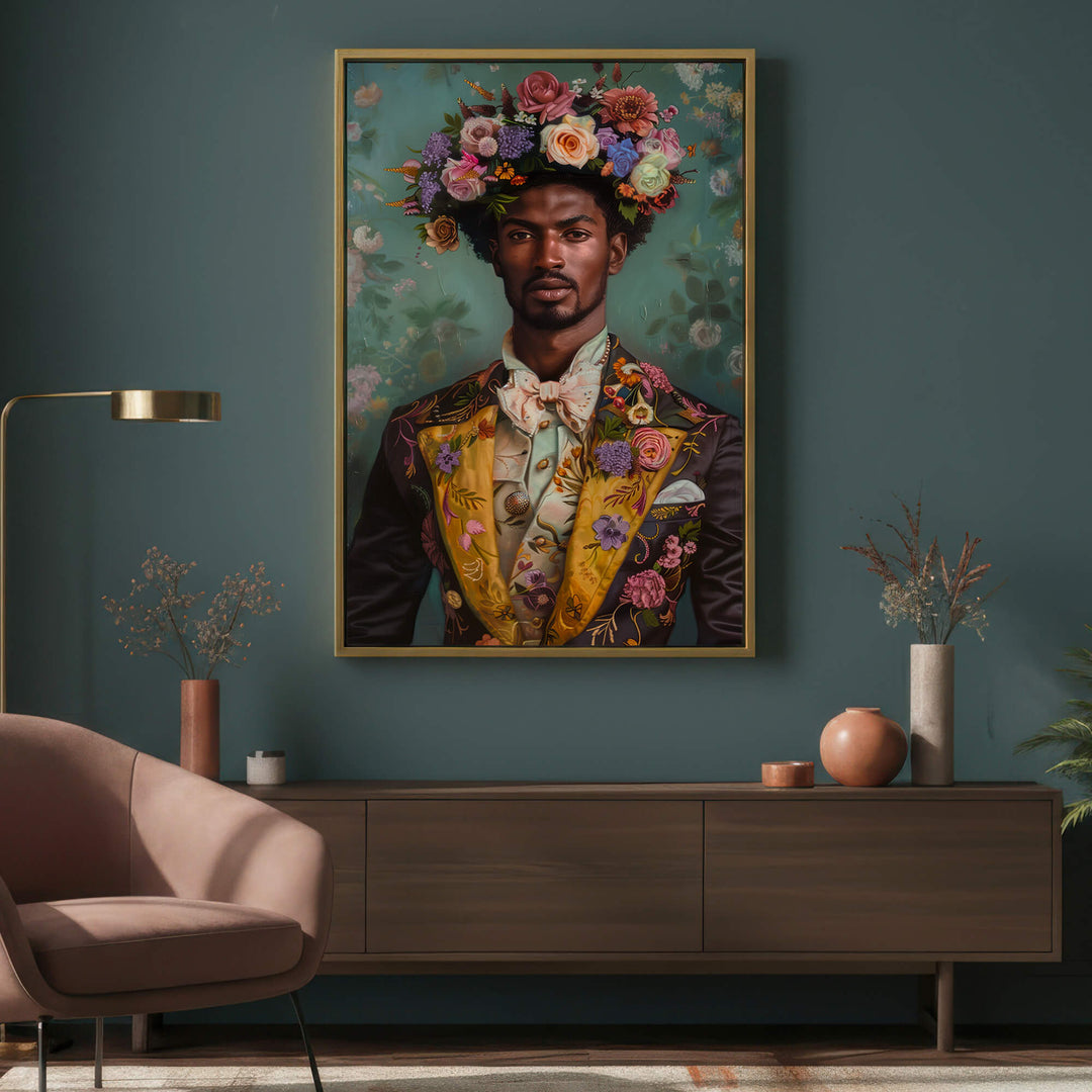 Blooming Gentleman Print Wall Art Moncasso