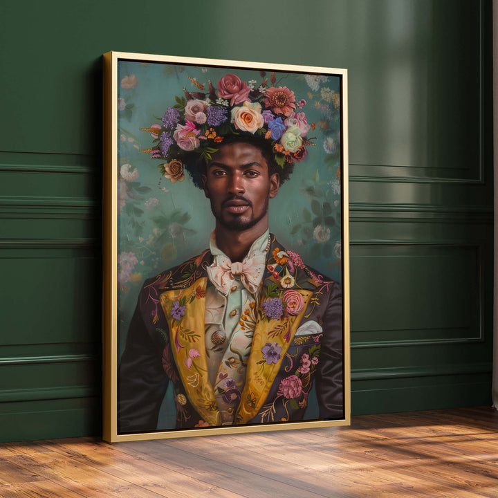 Blooming Gentleman Print Wall Art Moncasso