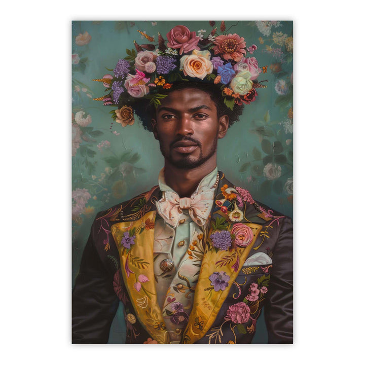 Blooming Gentleman Print Wall Art Moncasso