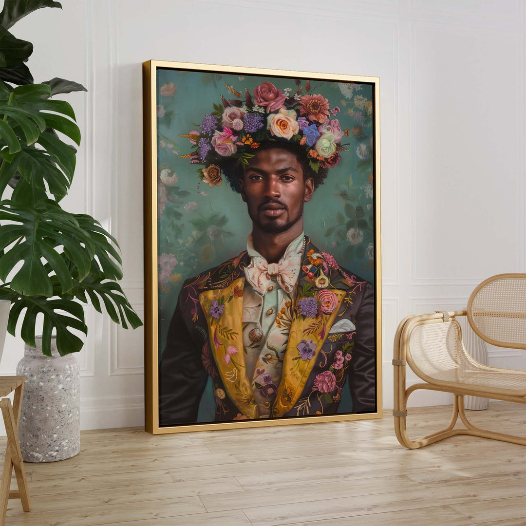Blooming Gentleman Print Wall Art Moncasso