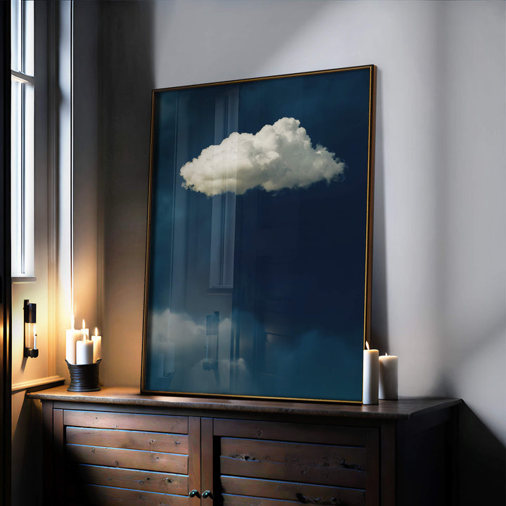 Blue Cloud No1 Print Wall Art Moncasso