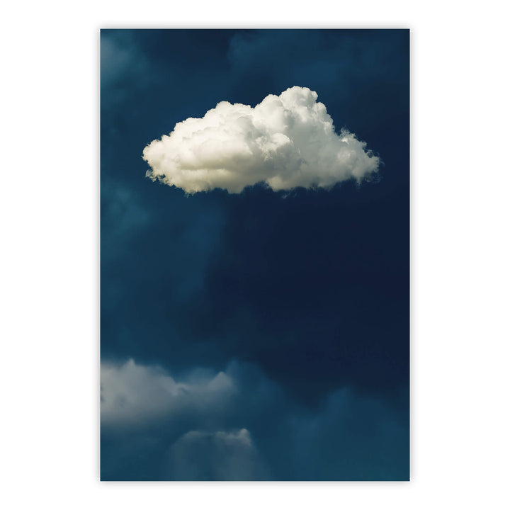 Blue Cloud No1 Print Wall Art Moncasso