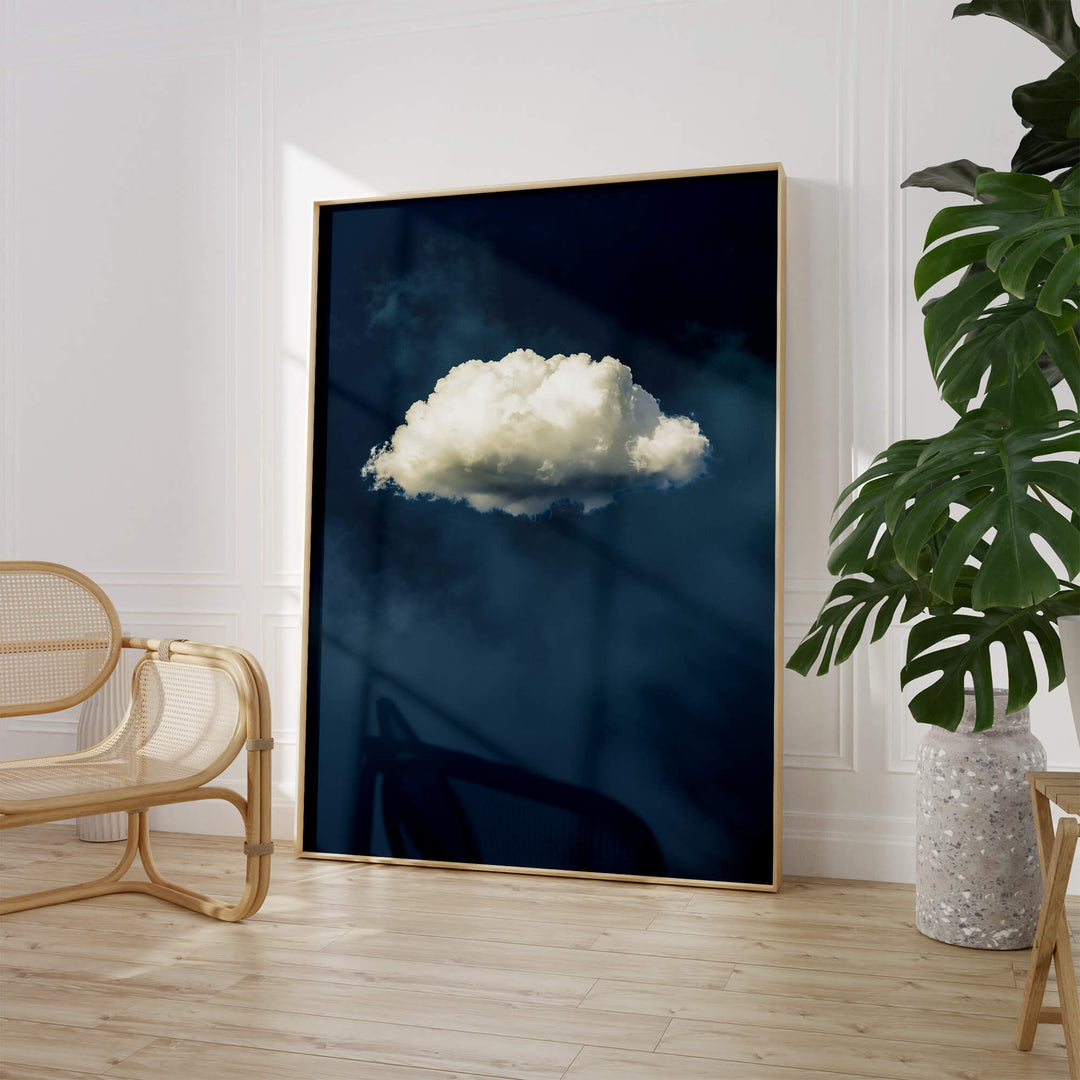 Blue Cloud No2 Print Wall Art Moncasso