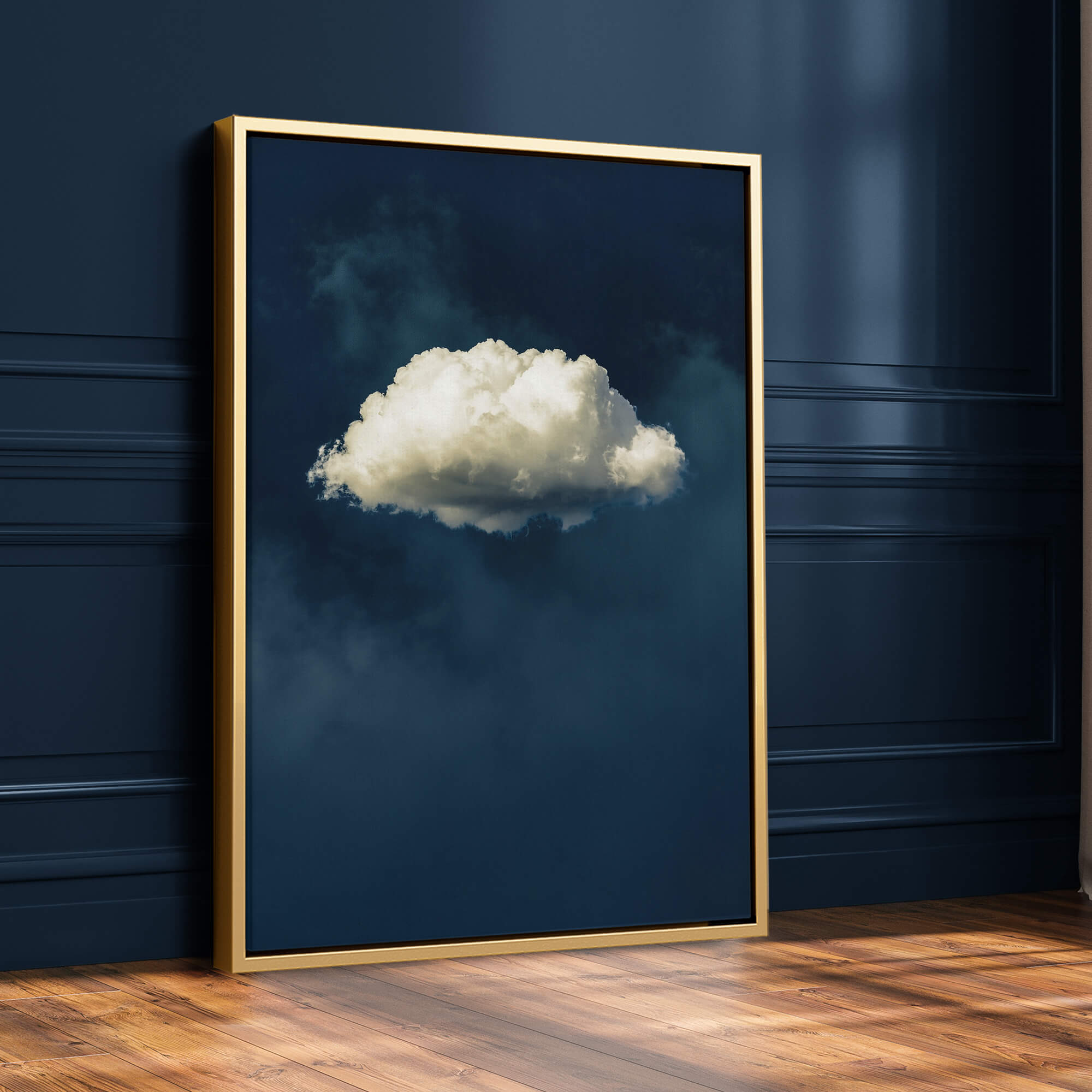 Blue Cloud No2 Print | Large Canvas Wall Art Print for Bedroom and