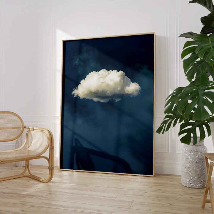 Blue Cloud No2 Print Wall Art Moncasso