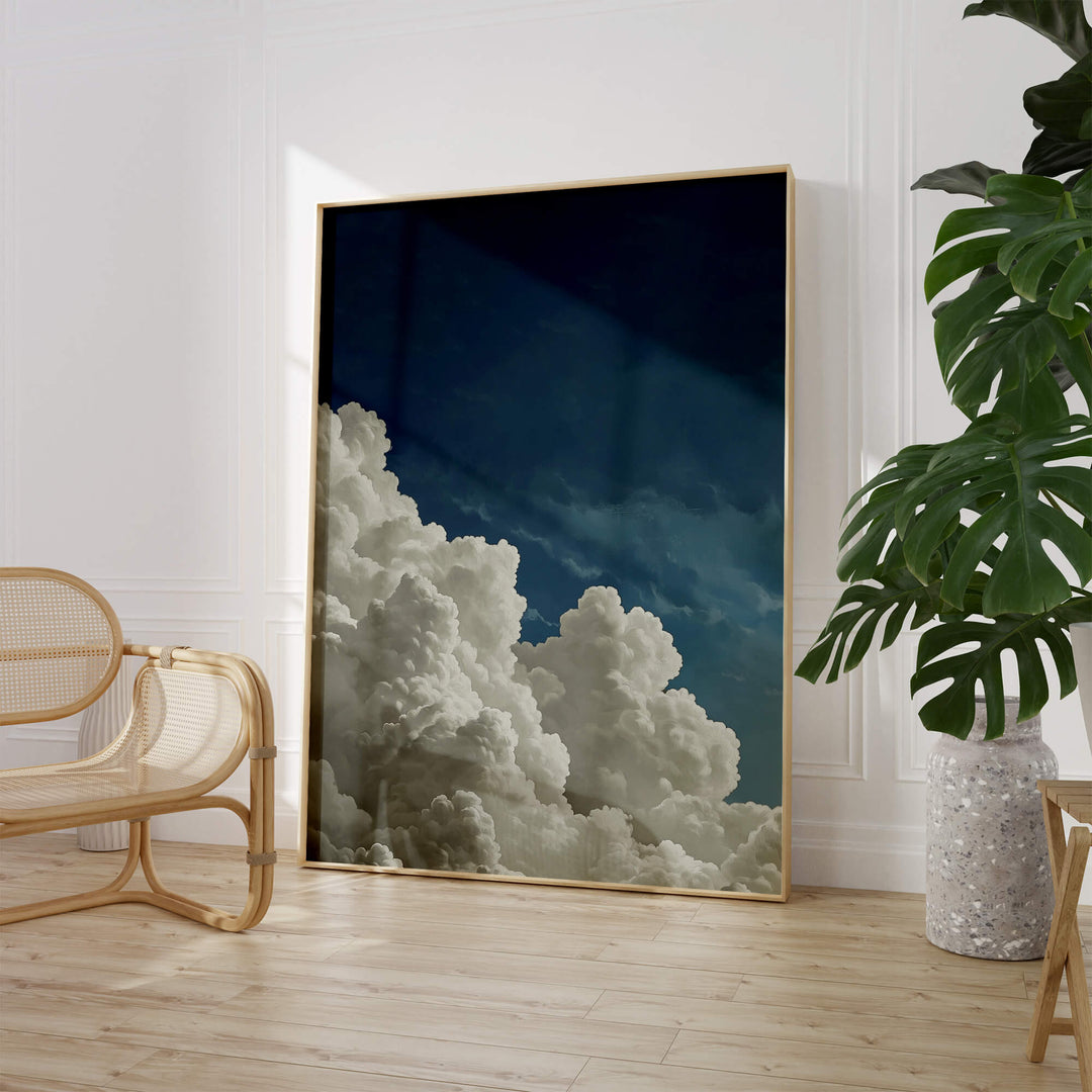 Blue Cloud No3 Print Wall Art Moncasso