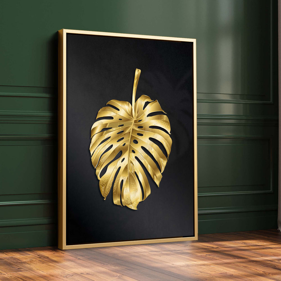 Golden Monstera Print
