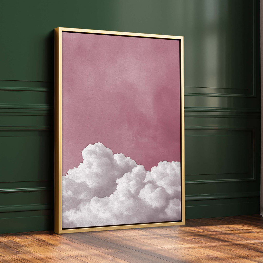 Bubblegum Cloud Print Wall Art Moncasso
