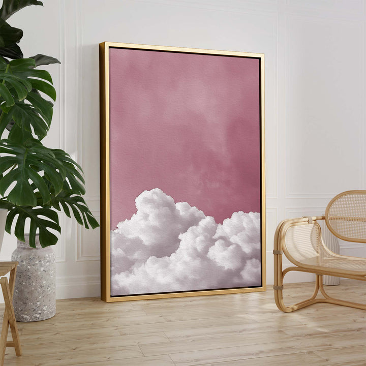 Bubblegum Cloud Print Wall Art Moncasso