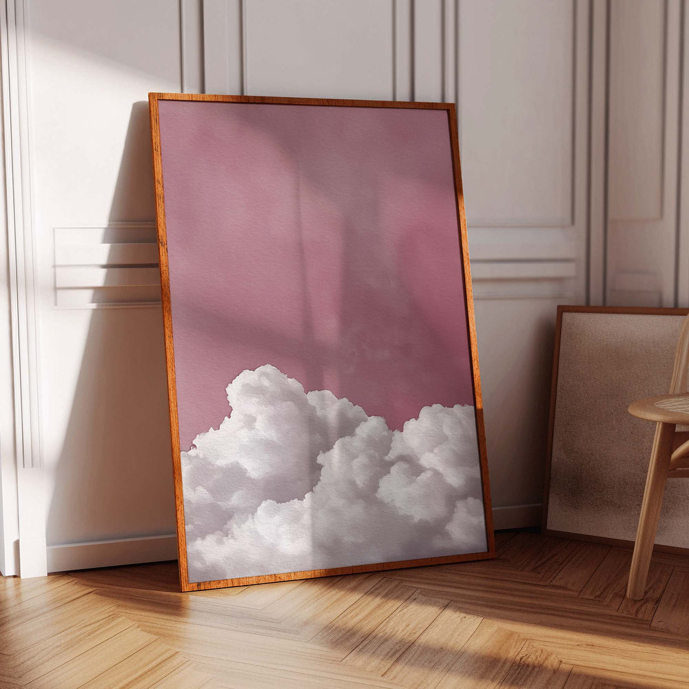 Bubblegum Cloud Print Wall Art Moncasso