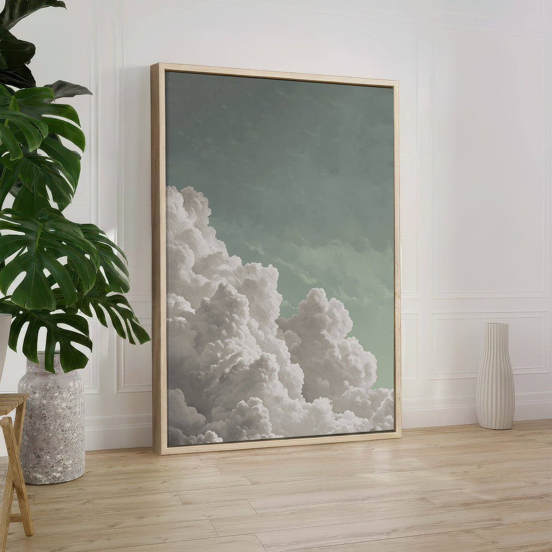 Tranquil Billowing Cloud Print Wall Art Moncasso