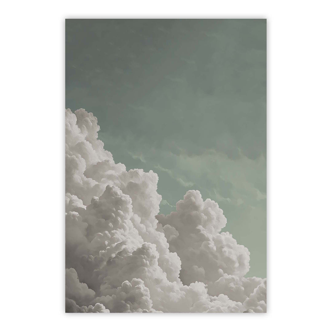 Tranquil Billowing Cloud Print Wall Art Moncasso