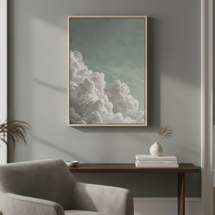 Tranquil Billowing Cloud Print Wall Art Moncasso