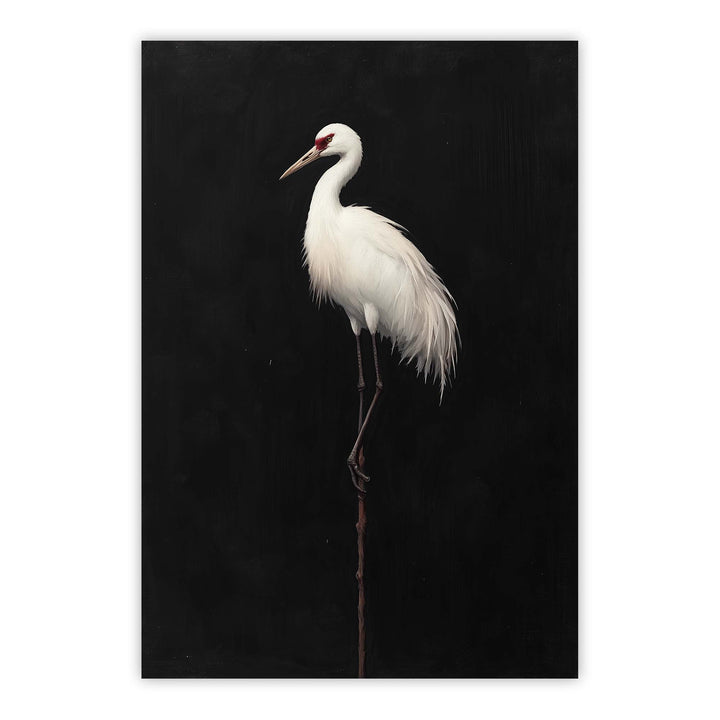 Midnight Crane No2 Print Wall Art Moncasso