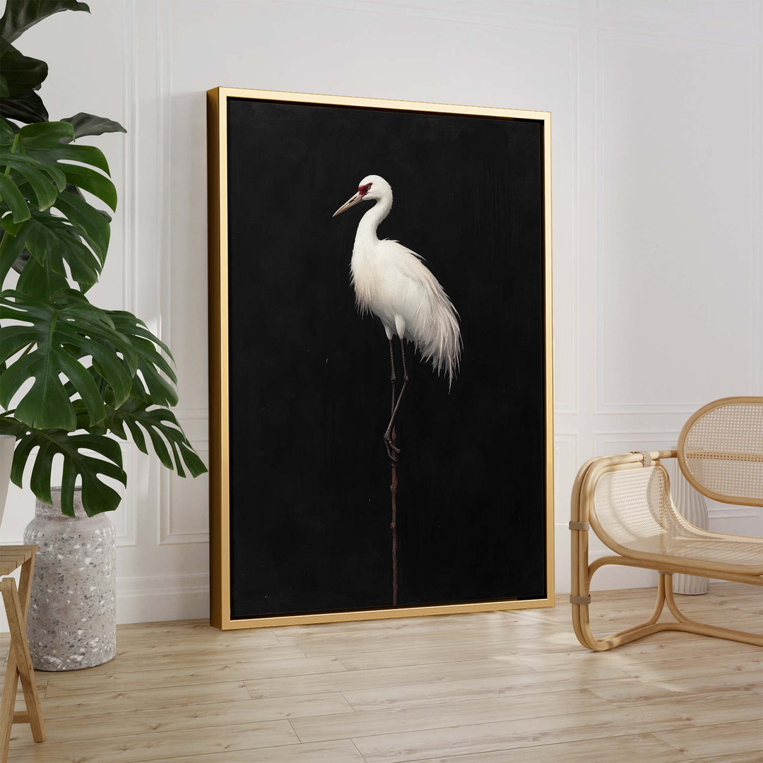 Midnight Crane No2 Print Wall Art Moncasso