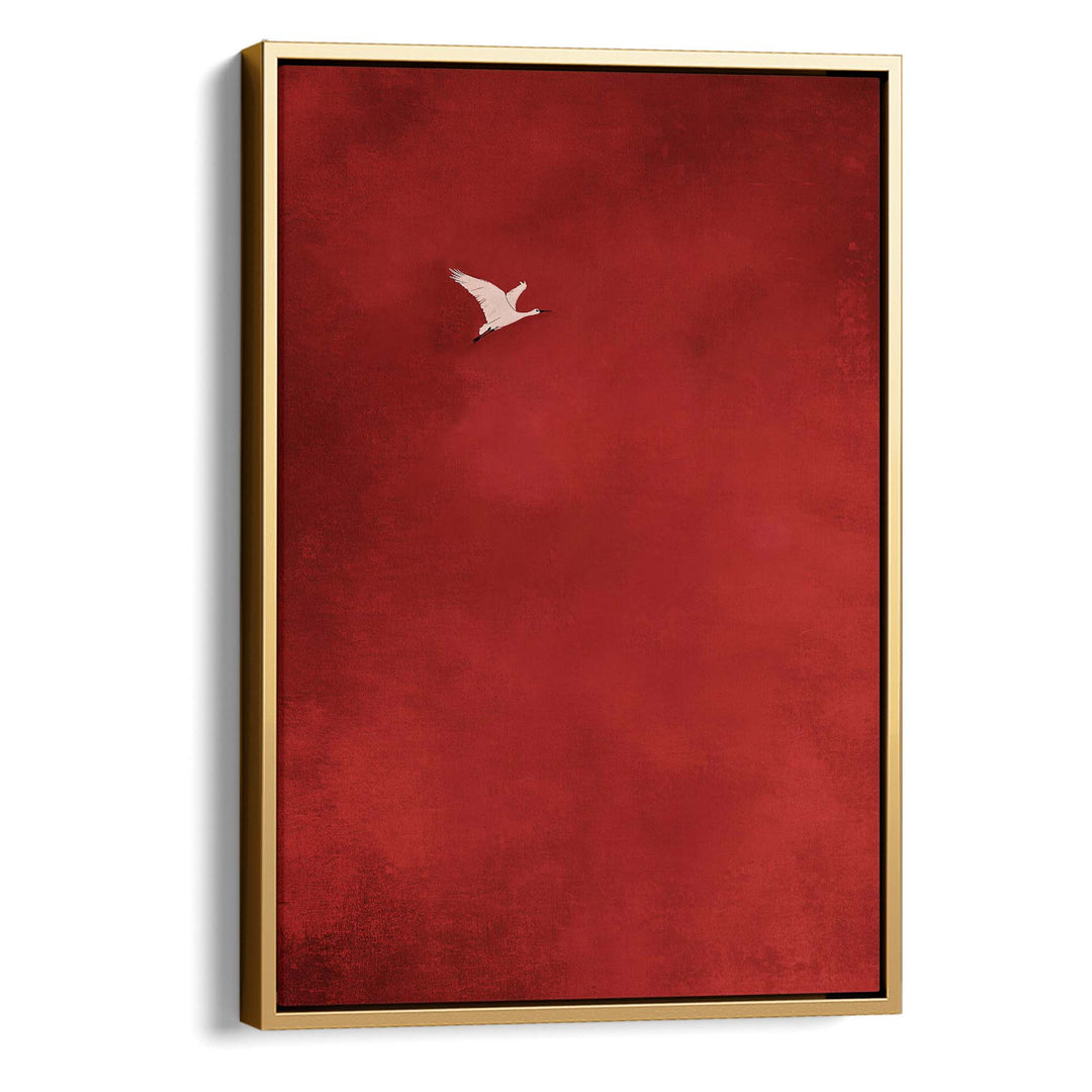 Crimson Ascent Print Wall Art Moncasso