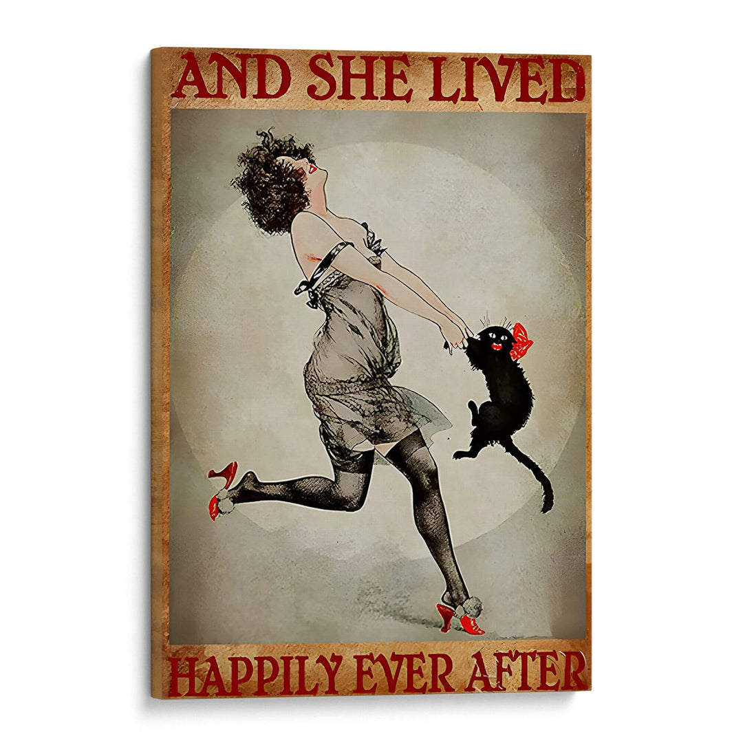 Cat Lover Print Wall Art Moncasso