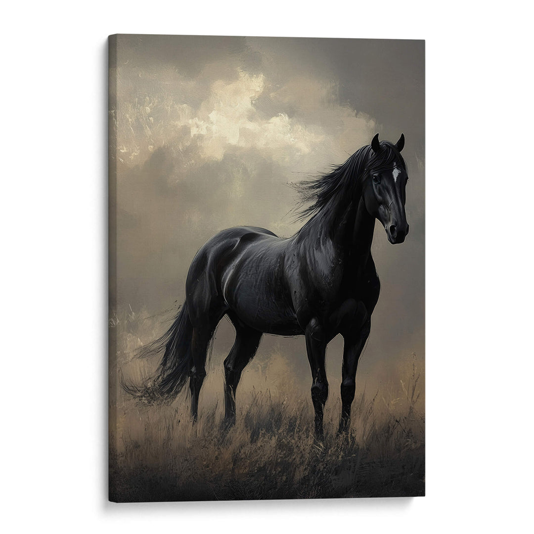 Dark Horse Print Wall Art Moncasso