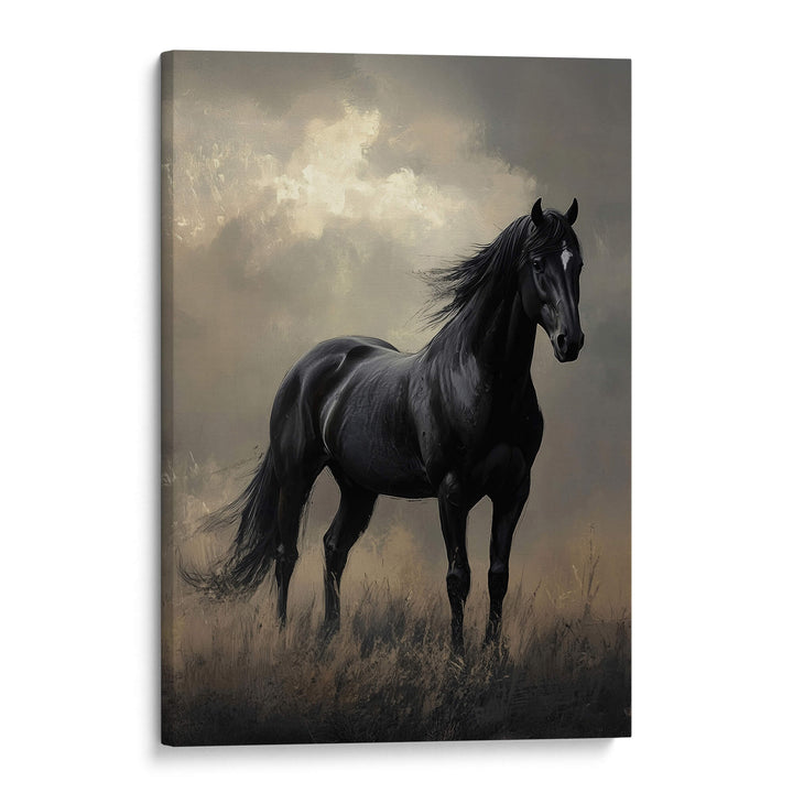 Dark Horse Print Wall Art Moncasso