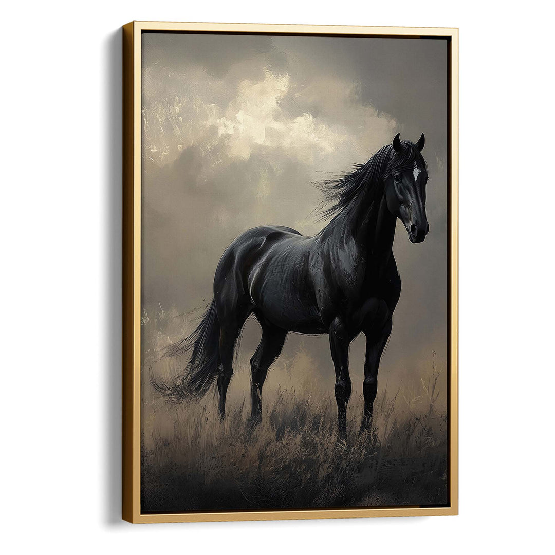 Dark Horse Print Wall Art Moncasso