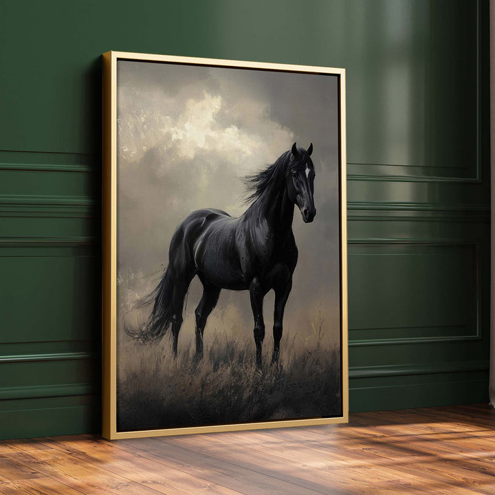 Dark Horse Print Wall Art Moncasso
