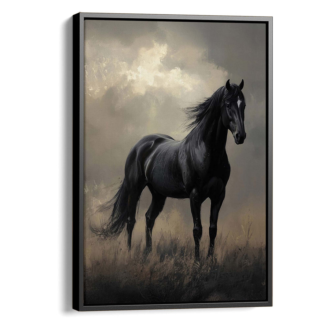 Dark Horse Print Wall Art Moncasso