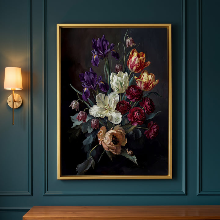Iris Noir Print Wall Art Bilge Paksoylu