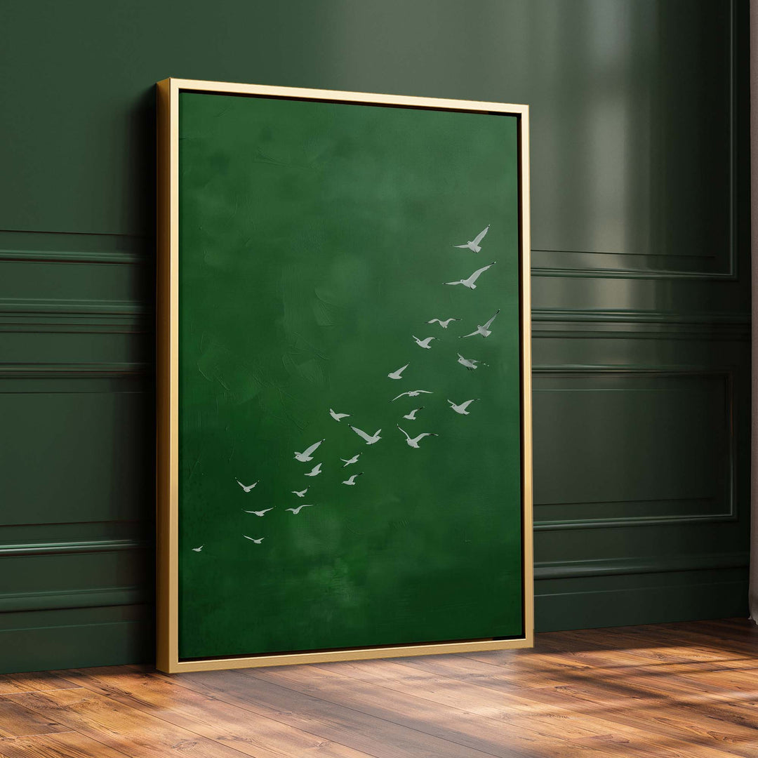 Emerald Flight Print Wall Art Moncasso