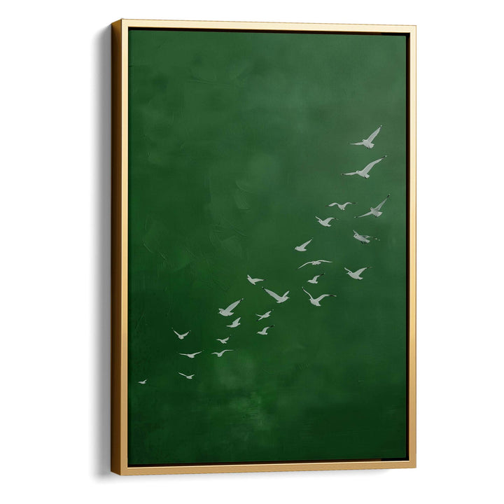 Emerald Flight Print Wall Art Moncasso