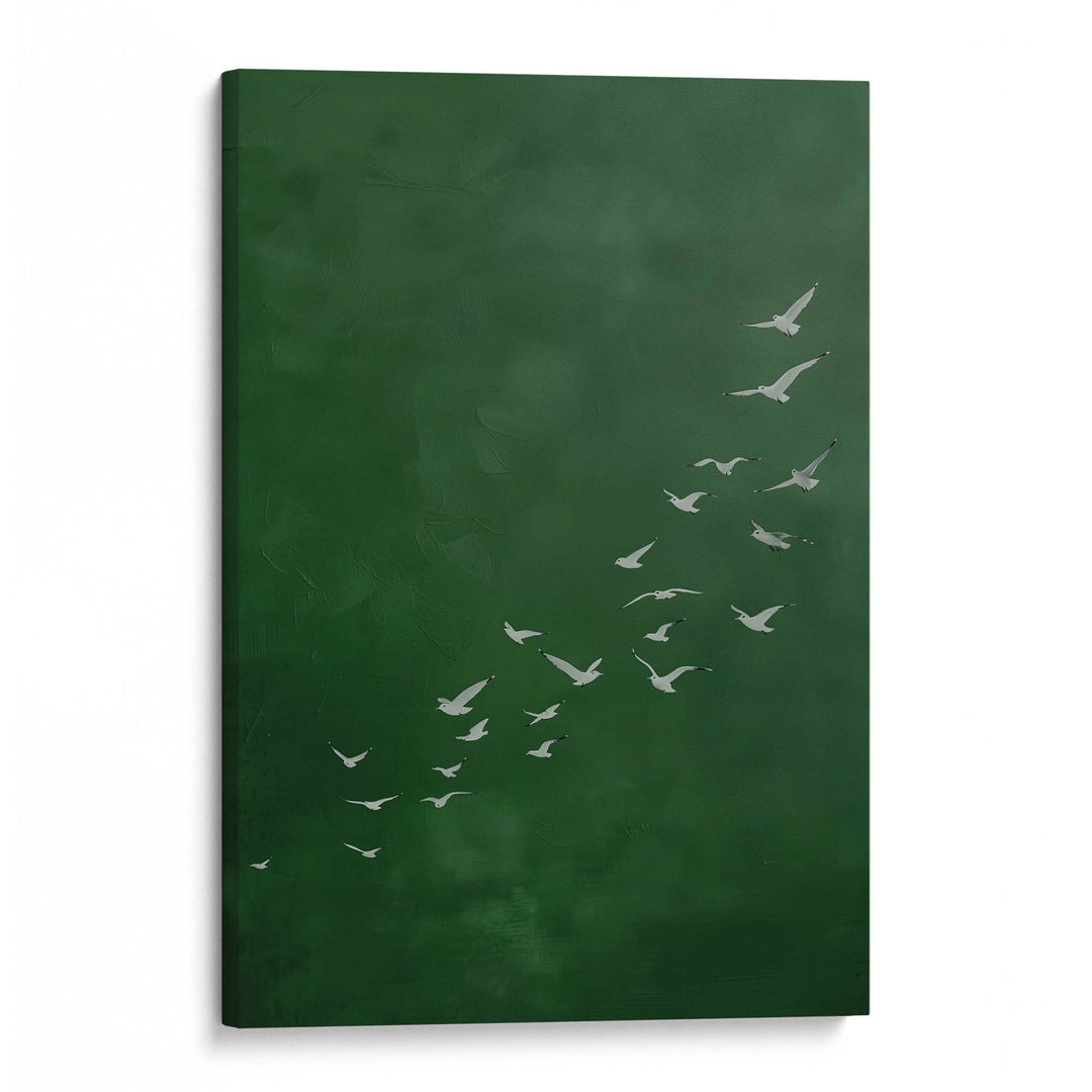 Emerald Flight Print Wall Art Moncasso