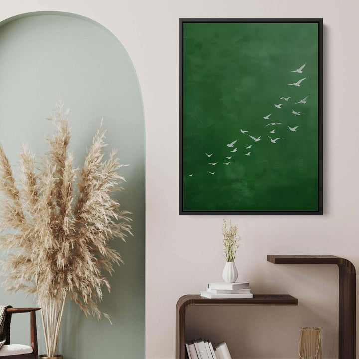 Emerald Flight Print Wall Art Moncasso