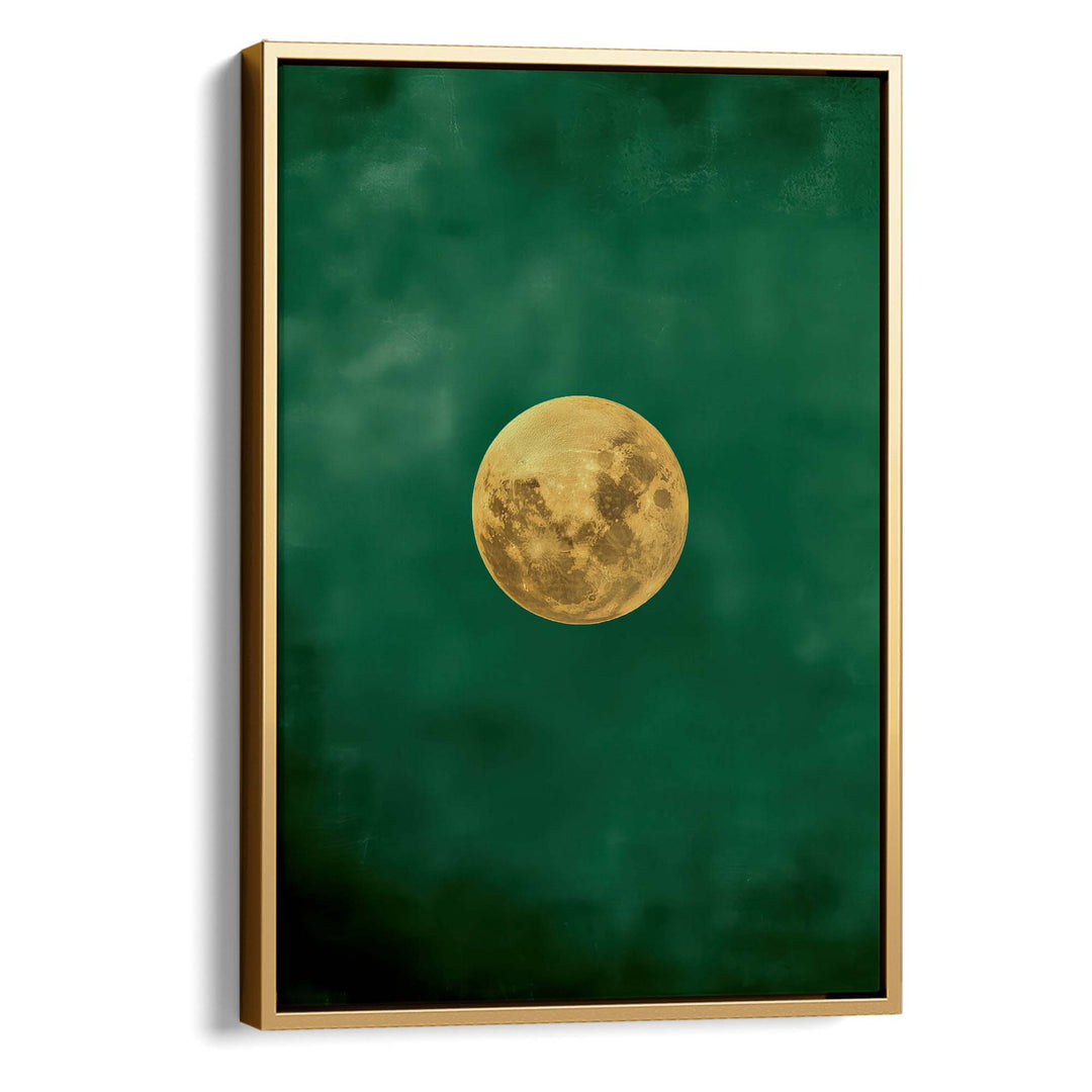 Emerald Moon Print Wall Art Moncasso