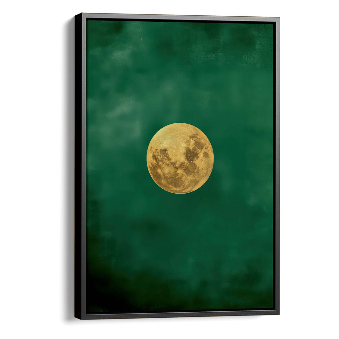 Emerald Moon Print Wall Art Moncasso