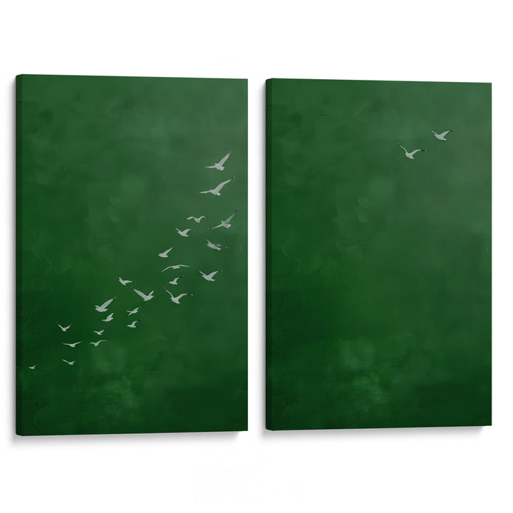Emerald Wings Set of 2 Prints