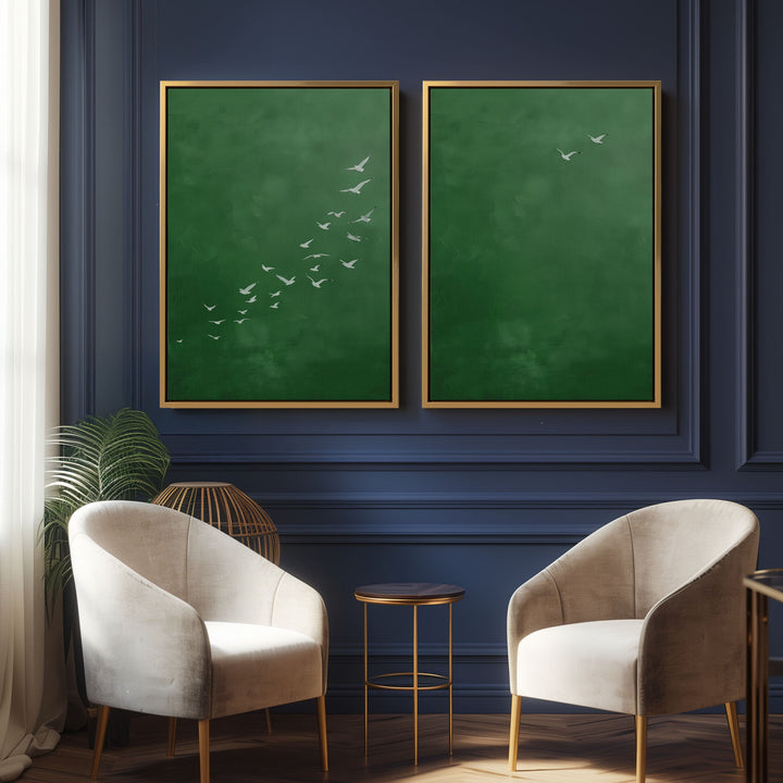 Emerald Wings Set of 2 Prints