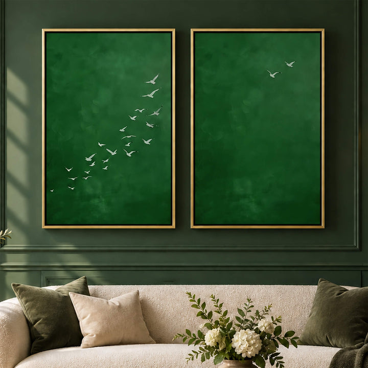 Emerald Wings Set of 2 Prints