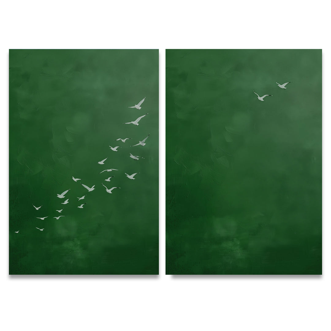 Emerald Wings Set of 2 Prints